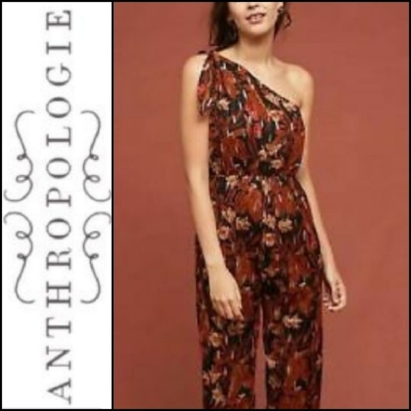 NEW! MAEVE Anthropologie Kyoto Floral Jumpsuit 4. - Picture 1 of 7